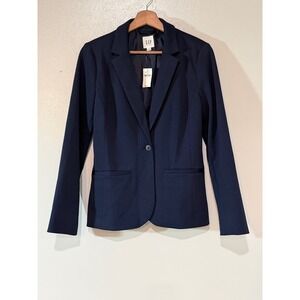 NWT Gap Women's Size 4 Dark Blue One Button Blazer Jacket